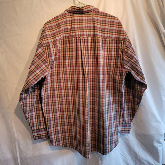 Pendleton Men's multi-color plaid cotton button up, size Large - Picture 2 of 7